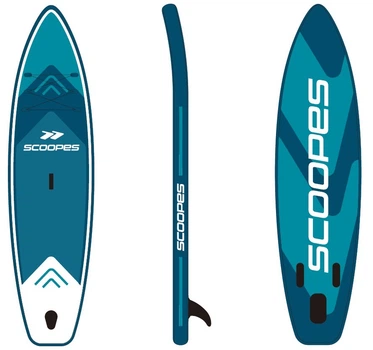 Nadmuchiwana deska SUP Lago 320 cm – obciążenie do 150 kg Zestaw 2w1 z Siedziskiem Kajakowym Zielona (5901924242369)