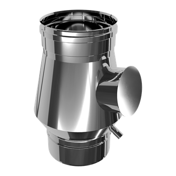 Конденсатосборник дымоходный Ø120 мм 1 мм из нержавеющей стали Versia-Lux