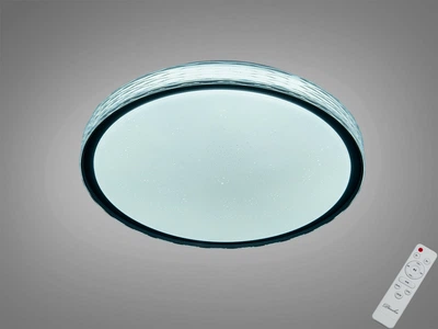 Смарт LED люстра 70W з пультом Diasha стельова з чорною окантовкою 3200K-6500K+RGB акрилова білого кольору IP20