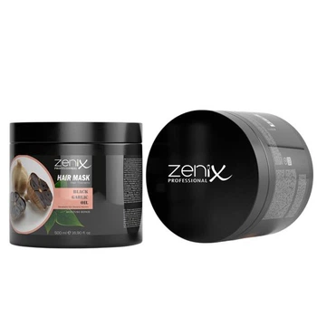 Укрепляющая маска для волос с маслом черного чеснока Zenix, 500 мл