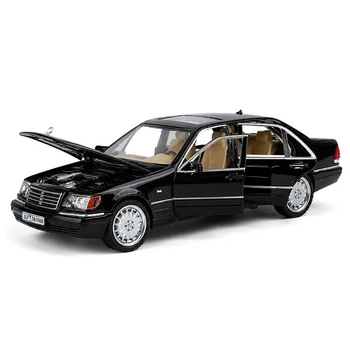 Машинка Mercedes Benz S320 W140 моделька игрушка металлическая коллекционная 21 см Черный (4480442)