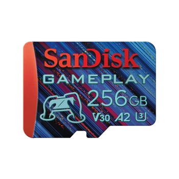 Карта памяти SanDisk 256GB microSDXC class 10 UHS-I U3 V30 A2 GamePlay (SDSQXAV-256G-GN6XN)