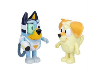 Набор фигурок Bluey & Chucky (Moose Toys) - Bluey Surprise Blaster Suit