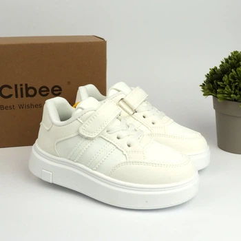 Белые кросовки для детей Clibee (LB1185-4 white) Размер 28, 17.3 см