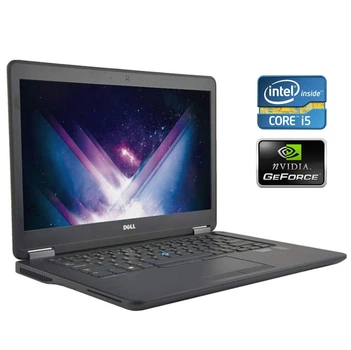Ультрабук Dell Latitude E7450 / 14" (1920x1080) IPS / Intel Core i5-5300U (2 (4) ядра по 2.3 - 2.9 GHz) / 8 GB DDR3 / 128 GB SSD / nVidia GeForce 840M, 2 GB GDDR3, 64-bit / WebCam / Win 10 Pro б/у