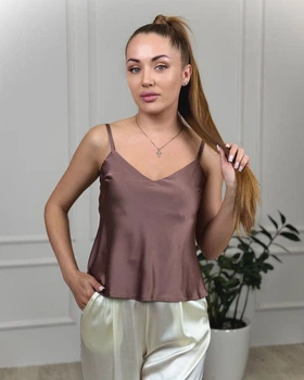 Майка из шелка Армани Шоколад Maybel XS 510 (3987_1)