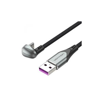 Дата кабель USB 2.0 AM to USB-C 1.5m 66W 180° U-Shaped aluminum alloy Vention (COHHG)