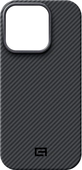 Чохол для смартфона Apple iPhone 16 Pro ArmorStandart BlackIcon Aramid Twill MagCase Black (ARM90151)