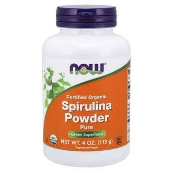 Спирулина, Spirulina Powder, NOW, 113 грамм