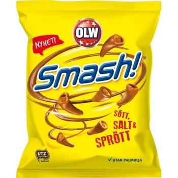 Солоні кукурудзяні чипси у молочному шоколаді Smash Crispy Snack 100 грам