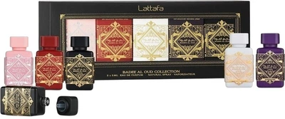 Zestaw miniatur unisex Lattafa Badee al Oud Mini Collection Woda perfumowana 5 x 5 ml (6290362344506)