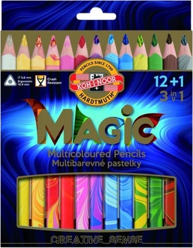 Набір кольорових олівців Koh-I-Noor Magic Trio 12 + 1 кольорів (8593539248606)