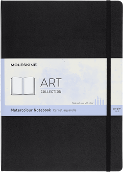 Скетчбук для акварелі Moleskine Art Collection A4 чорний 60 сторінок (8058647626758)
