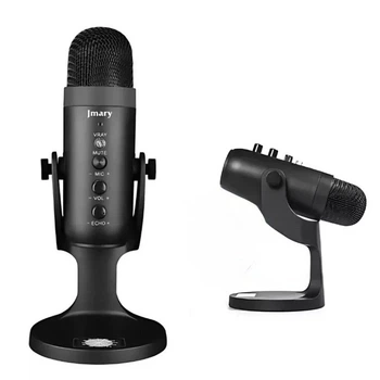 Мікрофон провідний настільний Jmary MC-PW8 Condenser Microphone USB Black