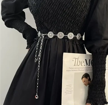 Пояс цепочка Daisy silver tg021