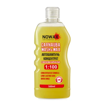 Автошампунь Nowax Carnauba Wash&Wax концентрат карнаубский воск 500мл NX00510