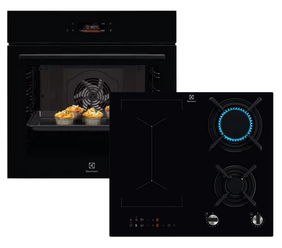 Комплект Духова шафа електрична Electrolux LOE8F38Z + Варильна поверхня комбінована Electrolux KDI641723K