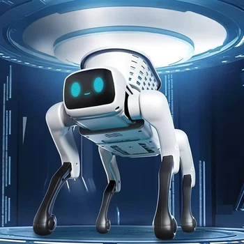 Интерактивный робот-собака Smart Dog QF660-5 на радиоуправлении, умный аккумуляторный робот-пес с пультом