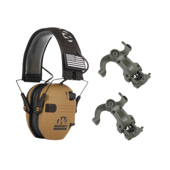 Навушники Walkers Razor Slim койот + кріплення чебурашки олива HDSYR_2500