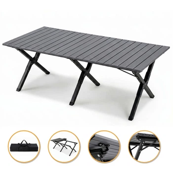 Раскладной туристический стол LEOBRO Camp Black XL (LB-1070)