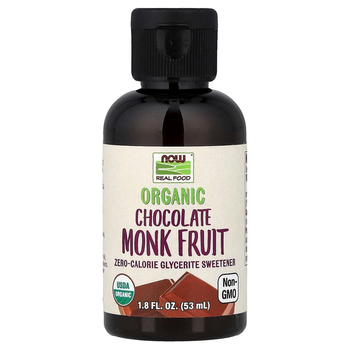 Жидкий подсластитель архат NOW Foods "Organic Chocolate Monk Fruit" плоды монаха со вкусом шоколада (53 мл)
