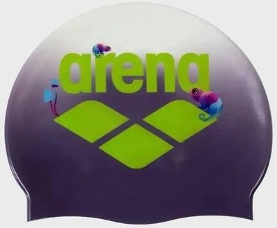 Шапка для плавания Arena HD CAP фиолетовая силиконовая шапочка для защиты волос унисекс