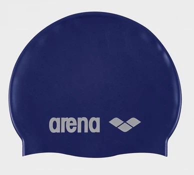 Шапка для плавання Arena CLASSIC SILICONE синя силіконова шапочка для плавання унісекс для тренувань