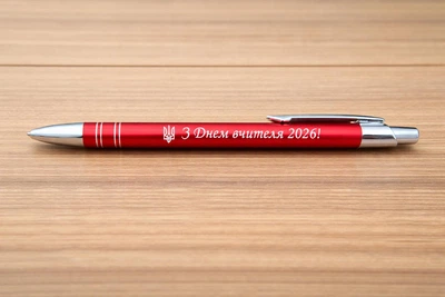 Металева ручка з гравіюванням Bond Stamp-shop червона p-215-3