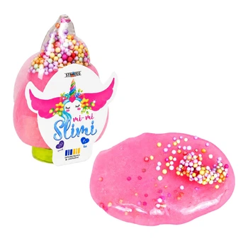 Детский слайм Mi-mi Slimi Рожок с шариками 71826ST(Pink) в баночке 100 г