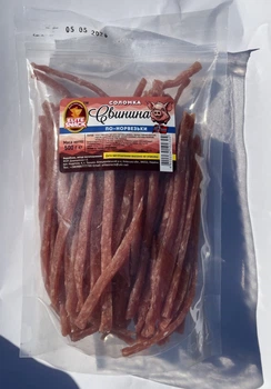 Свинина соломкою "По-норвежськи", 500г, ТМ "Еліт Снек"