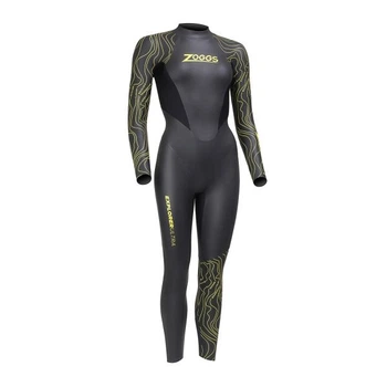 Гидрокостюм для триатлона Zoggs Explorer Ultra FS 1,5-2,5 mm женский (черно-желтый) S (464101.BKYL.S)