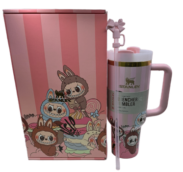 Термос термокружка Stanley Quencher H2.0 Tumbler из нержавеющей стали Labubu Pink 1,18 л KT8005201