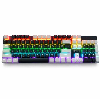 Проводная механическая клавиатура с RGB подсветкой, XSTRIKE XS-1010 универсальная полноразмерная клавиатура
