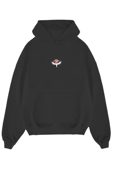Худи оверсайз унисекс Itachi v.5 Black 6XL