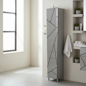 Пенал пластиковий Chaos grey HPL 1022 gloss 25 см