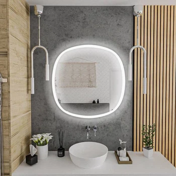 Дзеркало Devit Ovale 4408080 800х800 мм з тачсенсором, LED підсвічуванням та підігрівом