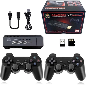 Консоль игровая X2 Plus 64GB для ТВ, портативная приставка с джойстиком для игр