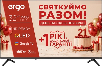 Телевизор Ergo QLED 32'' 32JHQ7500