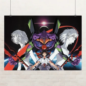 Постер Евангелион, Neon Genesis Evangelion, аниме, A1 60×85 см (id4086)
