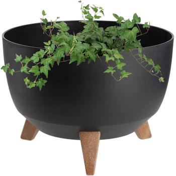 Misa na kwiaty z nóżkami Kadax Luri 32 cm Czarna K4271 (5903699433058)