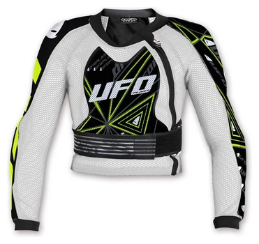 Куртка захисна спортивна підліткова UFO ULTRALIGHT 3.0 JR XL White/black (PE02387) (S black, white)