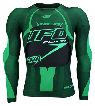 Куртка захисна спортивна UFO CAMO UNDERSHIRT WITH PROTECTIONS XXL Green/black (PE02376) (L/XL black, green)