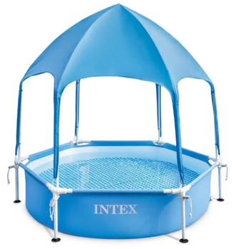 Каркасный бассейн Intex 28209 (183 х 38 см) с навесом от солнца