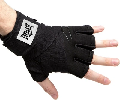 Боксерські рукавички Everlast EVERGEL FASTWRAPS розмір S, чорні