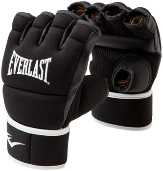 Рукавички для кікбоксингу EVERLAST CORE розмір S/M, чорно-білі