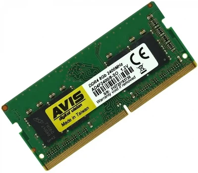 Оперативная память Avis DDR4 8GB 2400MHz SO-DIMM для ноутбука (AD4F2400/8)