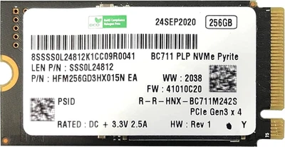 SSD диск Hynix BC711 256GB M.2 2242 PCIe 3.0 x4 NVMe TLC (HFM256GD3HX015N) OEM