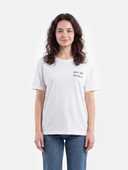 Футболка бавовняна жіноча Vero Moda 10343533 XL Snow White (5715871615356)
