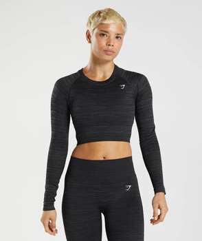 Спортивный лонгслив Gymshark b3a5vc62 XXL черный (100010702
