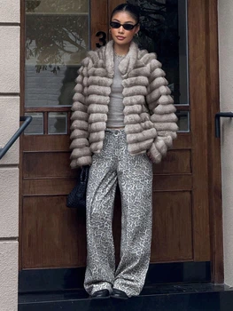 Шуба Shein sz25042746324479359 M серая (100010070)